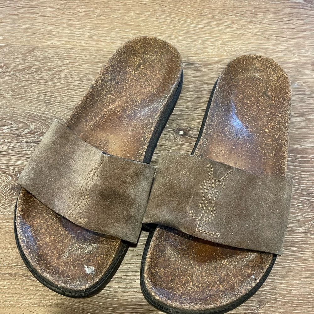 Yves Saint Laurent Brown Sandals